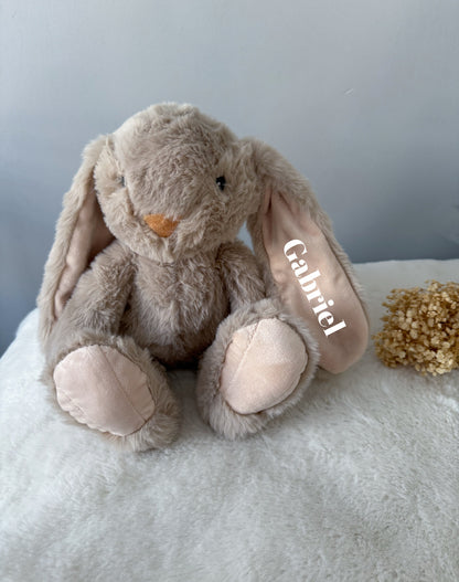 Lapin tout doux personnalisé avec prénom brodé