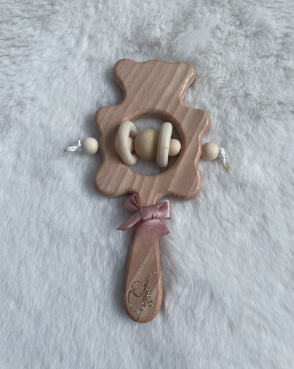 Hochet en bois personnalisée