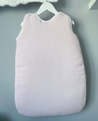 Gigoteuse bébé en gaze de coton rose clair à personnaliser