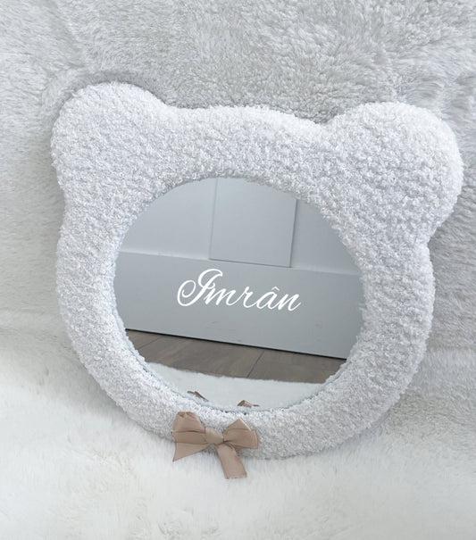 Miroir ourson bouclette personnalisé