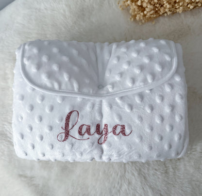Tapis nomade à langer personnalisé